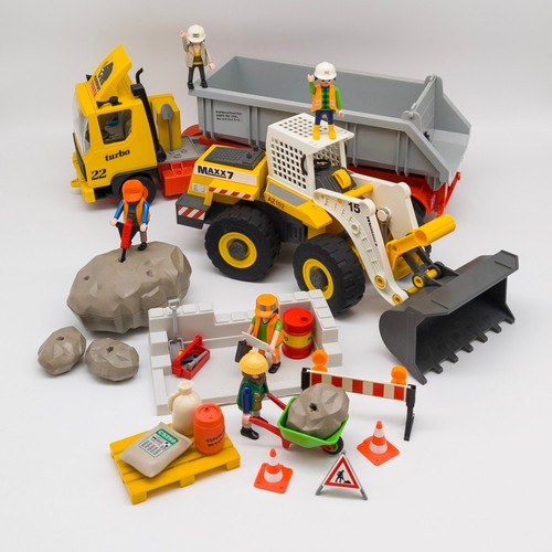 Playmobil baustelle konvolut - playmobil,