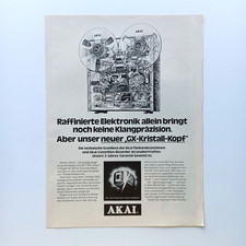 1975 AKAI Tonbandmaschine Recorder Werbung Werbeanzeige Reklame Advertising