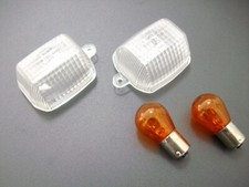 Satz Weiße Blinker Gläser Kawasaki ZXR 750 ZX 7 R ZR 7 ZX-6 R GPZ 500