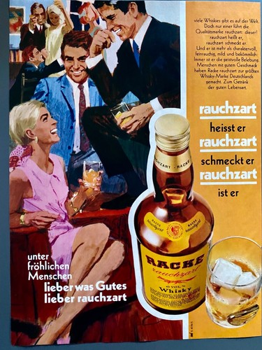 1968 racke rauchzart whisky - racke,