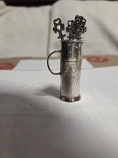 Schwedische Neuheit Silber Miniatur Regenschirm Cocktail Stock Ständer mit 6 Stäben