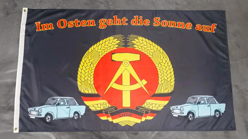 Fahne flagge ddr im osten - fahne,