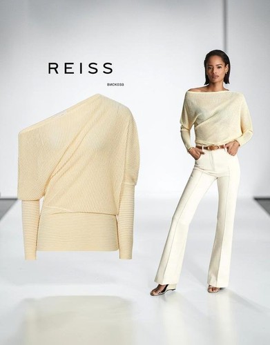 Women reiss jumper - beige, m
