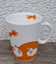 Kaffeetasse *Schäfchen* ~ ASA Selection ~ funky-x-mas ~ orange-weiß