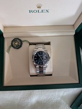 Rolex datejust 36 Blau Weißgoldlünette Full-Set von 12/2024 ungetragen