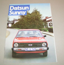 Prospekt / Broschüre - Nissan Datsun Sunny Limousine / Traveller / Coupe - 1979