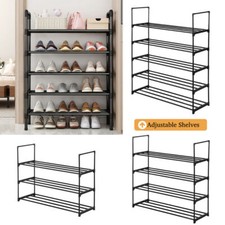 3/4 Ebenen Schuhregal Metall