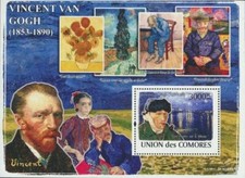 Komoren Block 462 (kompl. Ausg.) postfrisch 2008 Vincent van Gogh und Gemälde