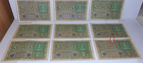 Reichsbanknoten 50 mark - 50,