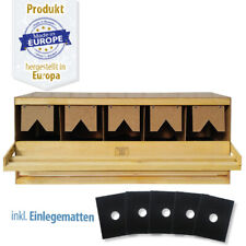 Legenest - Abrollnest - Hühnernest - Holz - 5 Abteilungen - gerade