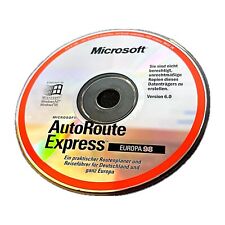 Microsoft AutoRoute Express Europa 98 Win95 nur CD Routenplaner Reiseführer