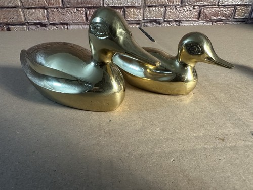 Messing entenpaar ente x - messing, 2