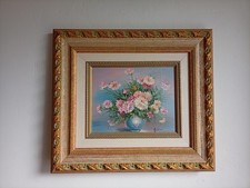 Vintage-Ölgemälde mit einem