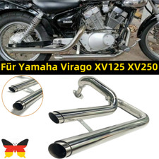 1x Auspuffrohre Schalldämpfer Edelstahl Auspuff Endtopf für Yamaha Virago XV250