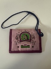Scout Brustbeutel 90er rosa lila | Pferd Pony Motiv | Vintage Geldbeutel Retro