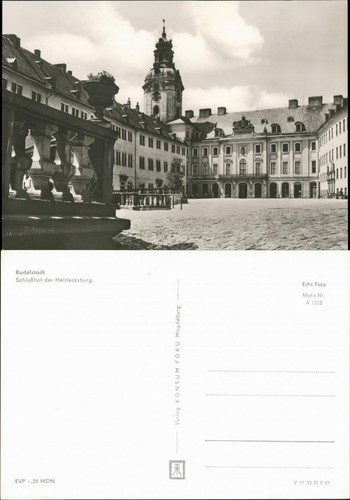 Ansichtskarte rudolstadt - ansichtskarte,