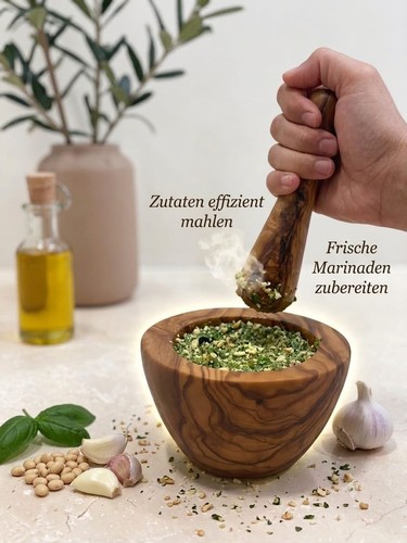 Olivenholz mörser und - olivenholz,