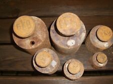 antike Eisengewichte Kaufmannsgewichte Dezimalwaage 6 Stück 5kg- 500 g