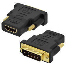 HDMI auf DVI Adapter - HDMI A Buchse zu DVI Stecker | 24+1 Kontakte vergoldet