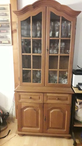 Vitrinenschrank eiche - vitrinenschrank,,