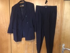 Blauer Damen Anzug Gr 40 reine