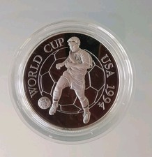 Münze Silber Fußball WM 1994