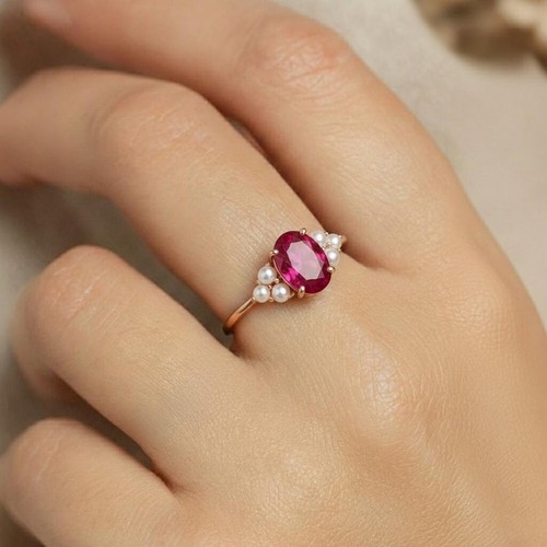 Verlobungsring karat rubin - 1,