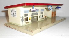 Alter KIBRI H0 Blechbahnhof ca.27x13xH8cm, made in US Zone, gebr., zB f. MÄRKLIN