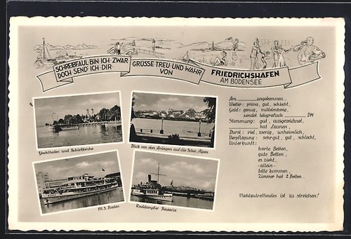 Friedrichshafen bodensee - ak, /bodensee