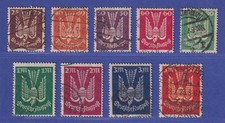 Dt. Reich 1922 Holztaube Mi.-Nr. 210-218 Satz kpl. O alle gpr. INFLA Berlin