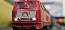 SELTEN ☆ MÄRKLIN H0 ☆ FORD 🚗 TRANSPORT ZUG BR V 218 286-3  DIGITAL PAINTED EVP 