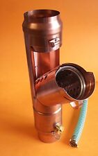 Laubfänger Laubmax und Regensammler f. Regenrohr Kupfer wählbare Größe