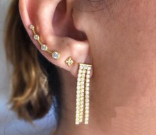 Diamant Ohr Ringe Stecker