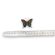 Vintage Schmetterling Brosche Bunt Emaille Pin Damen Schmuck Klassisch Geschenk