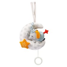 Fehn Spieluhr Baby Elefant im Mond - "Glow-in-the-dark" Bestickung mit der Melod