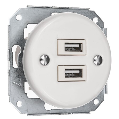 Unterputz porzellan retro usb - unterputz,