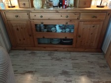 Sideboard mit Aufsatz Gelaugt Geölt gebraucht sehr Guter Zustand 