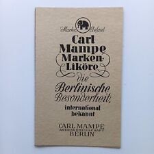 1943 Carl Mampe Likörfabrik Berlin Stargard  Werbeanzeige Werbung Reklame