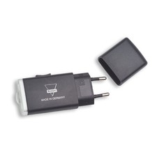 Joker LED [AccuLux 408281] Kleine kompakte 230V ladbare LED-Taschenlampe schwarz