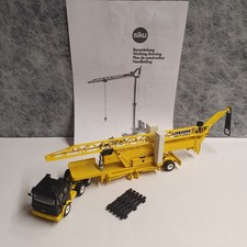 siku 3913 Sattelauflieger MB 2232 SK-mit Schnelleinsatzkran-LIEBHERR-1:55 - mint