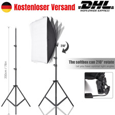 Pro Fotostudio Softbox Set Studioleuchte Fotolampe Studioset Stativ Photo Neu