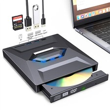 USB 3.0 Externes Laufwerk DVD CD UHD 4K Brenner Player für Laptop PC 2025