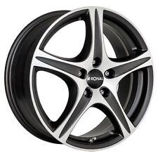 1x RONAL RONAL R56 mattschwarz-frontkopiert 6.5Jx16 4x108 ET26