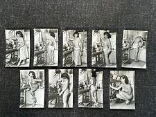 Serie von 9 Fotos - Trance Strip eines Pin Up 50er Jahre