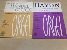 2x Ausgewählte Stücke für E-Orgel Die Meister Händel und Gluck Haydn Noten