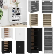 Schuhschrank Schuhregal Schuhablage Schuhständer Schuhkommode Schwarz vidaXL