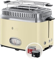 Toaster Retro Beige Auftaufunktion 1300W - Russell Hobbs 21682 56 -DELLE