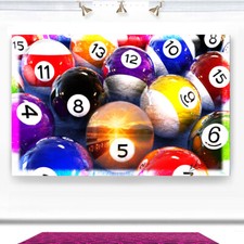 Leinwand bild billardkugel - bild,