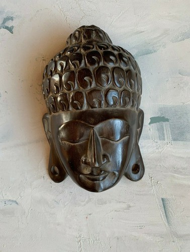 Deko wand buddha maske mit - deko,