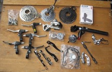 Konvolut Fahrrad Teile Shimano Promax CNC Griffe Bremsen Zahnkranz Schaltung usw